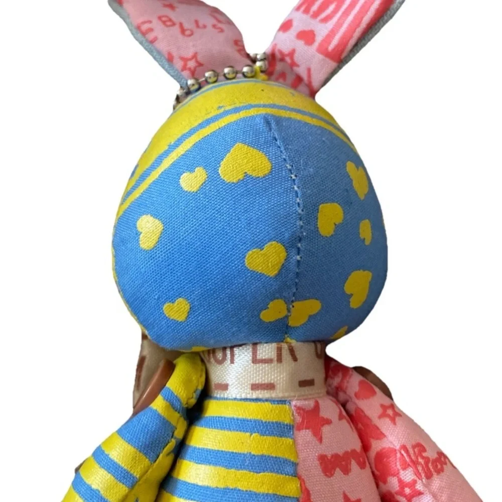 SUPER GRAM Naoko Shinada Jointed Patchwork‎ Bunny Rabbit Keychain Nao's Stuff